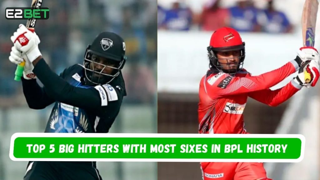 Hitters with Most Sixes in BPL