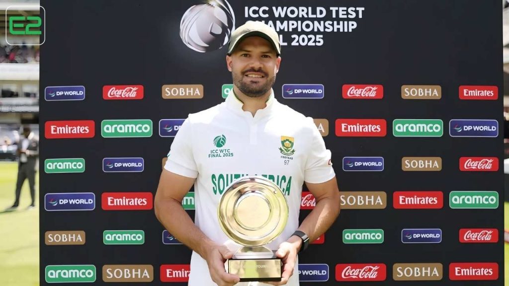 Aiden Markram has been awarded the Player of the Tournament in the ICC World Test Championship