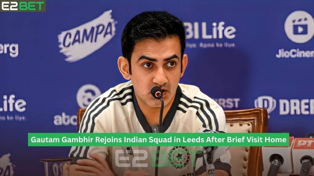 Gambhir Rejoins Indian Squad