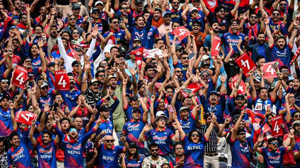 Nepal Fans Storm Stadium in Wild Celebration