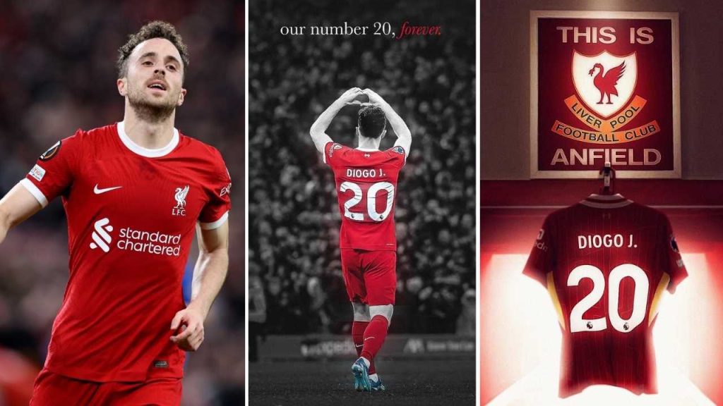 Tribute to Diogo Jota Liverpool to Immortalise Number 20 Following Tragic Passing