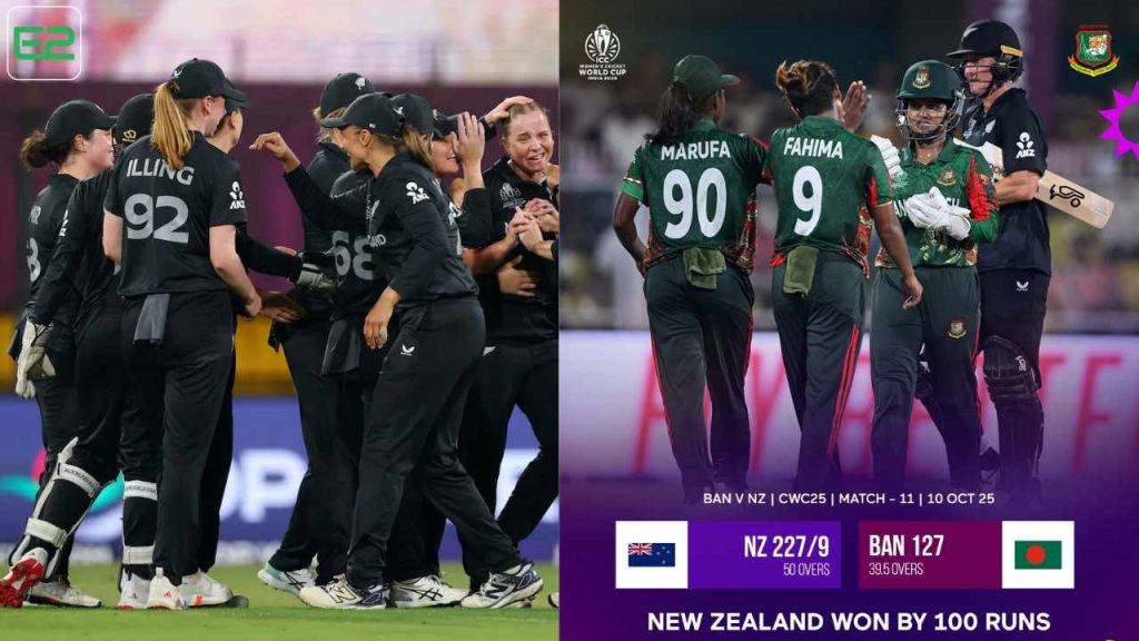 Bangladesh vs New Zealand New Zealand Women won by 100 runs