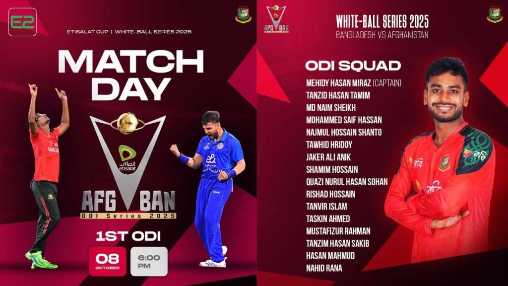 Match Preview Bangladesh vs Afghanistan – 1st ODI, 2025