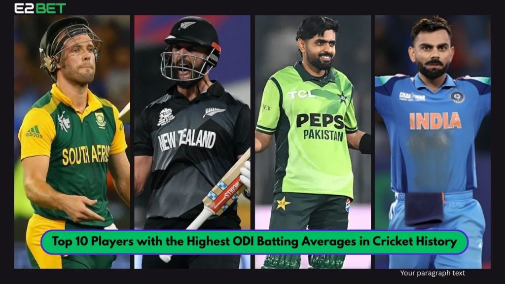 Highest ODI Batting Averages